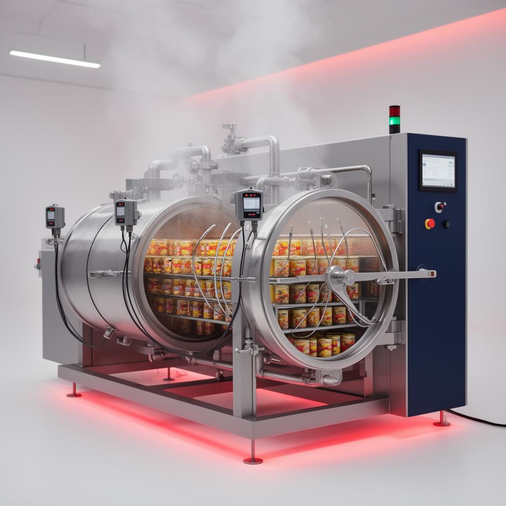 Retort autoclave untuk validasi proses termal